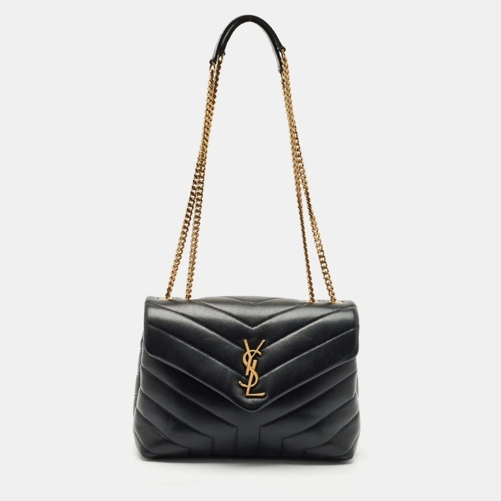 YSL SAINT LAURENT Loulou "Y" Small Quilted Leather Shoulder Bag MSRP $3,500 - Picture 10 of 16